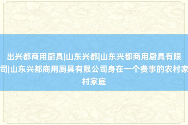 出兴都商用厨具|山东兴都|山东兴都商用厨具有限公司|山东兴都商用厨具有限公司身在一个费事的农村家庭
